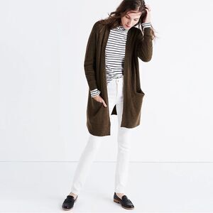Madewell Ryder Cardigan Sweater in soft brown - XXS